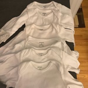 3 months carters white onesies